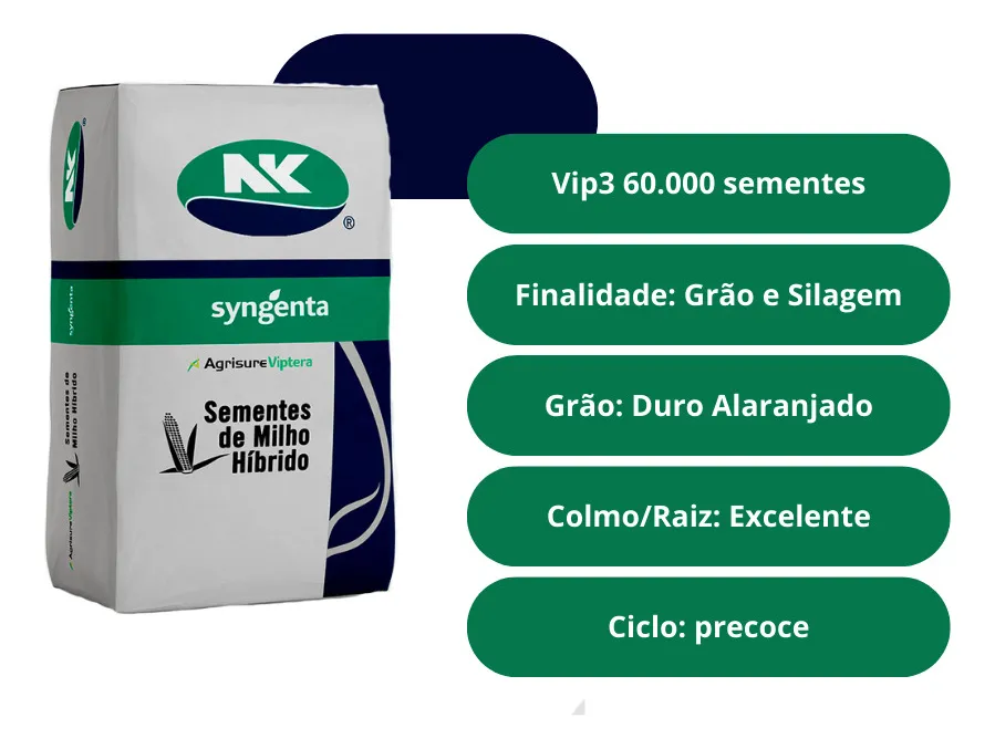 1Kg Semente Milho Híbrido Feroz Syngenta Vip3 - Imagem 2